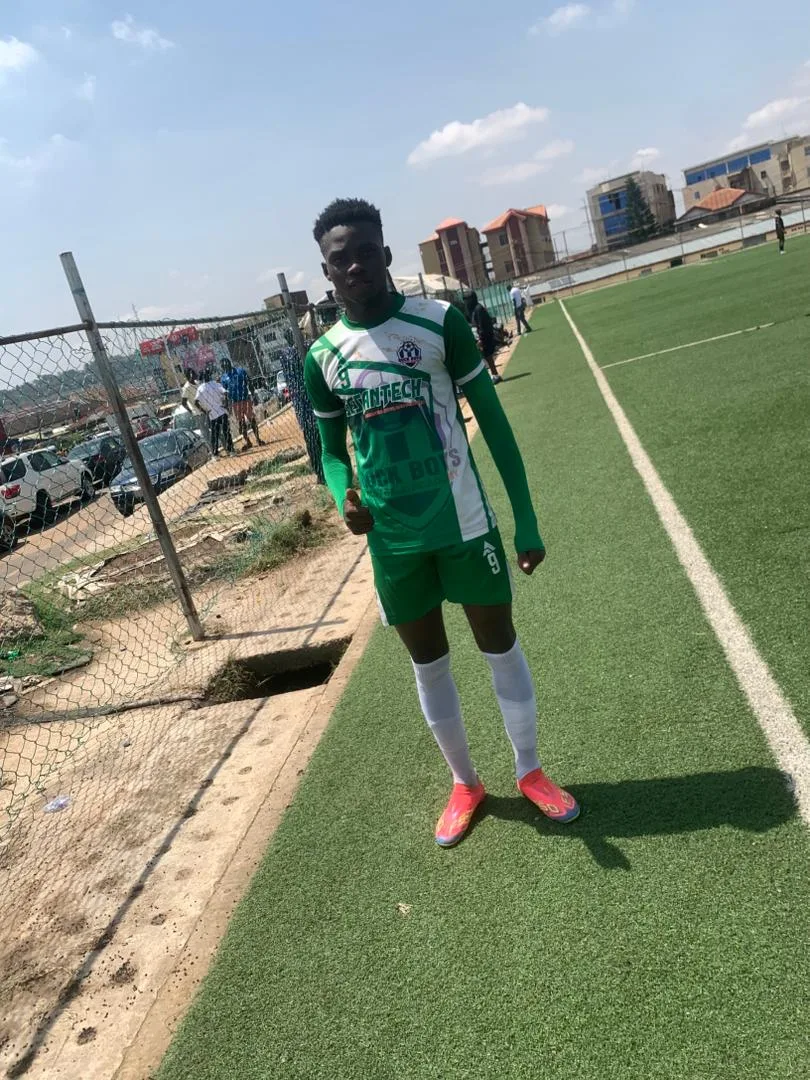Daniel segun Samuel, striker from Nigeria